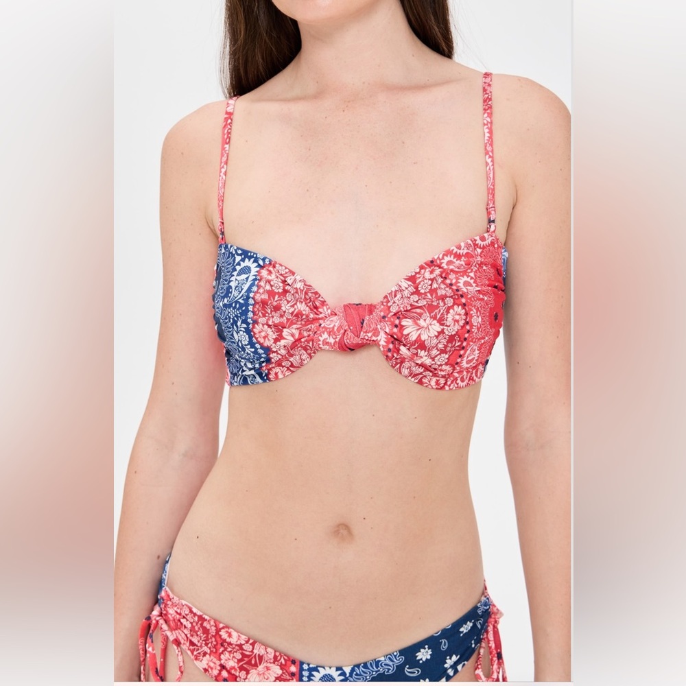 NWT AGUA BENDITA
LUCILLE-EDA BIKINI TOP